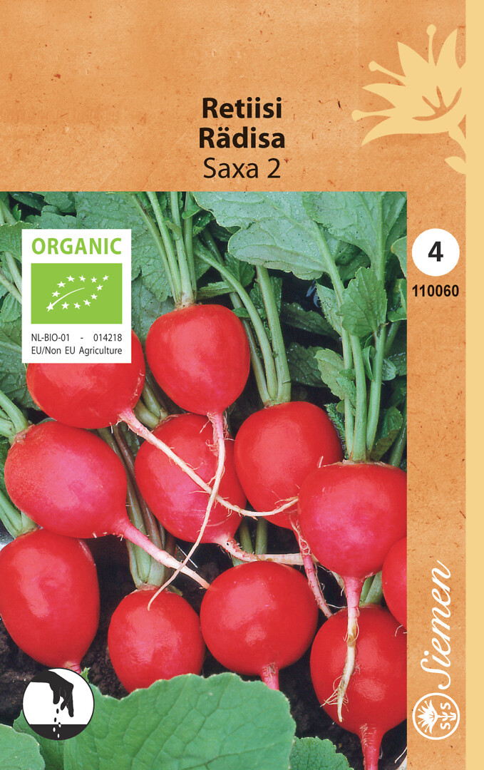 Luomu retiisi Saxa 2