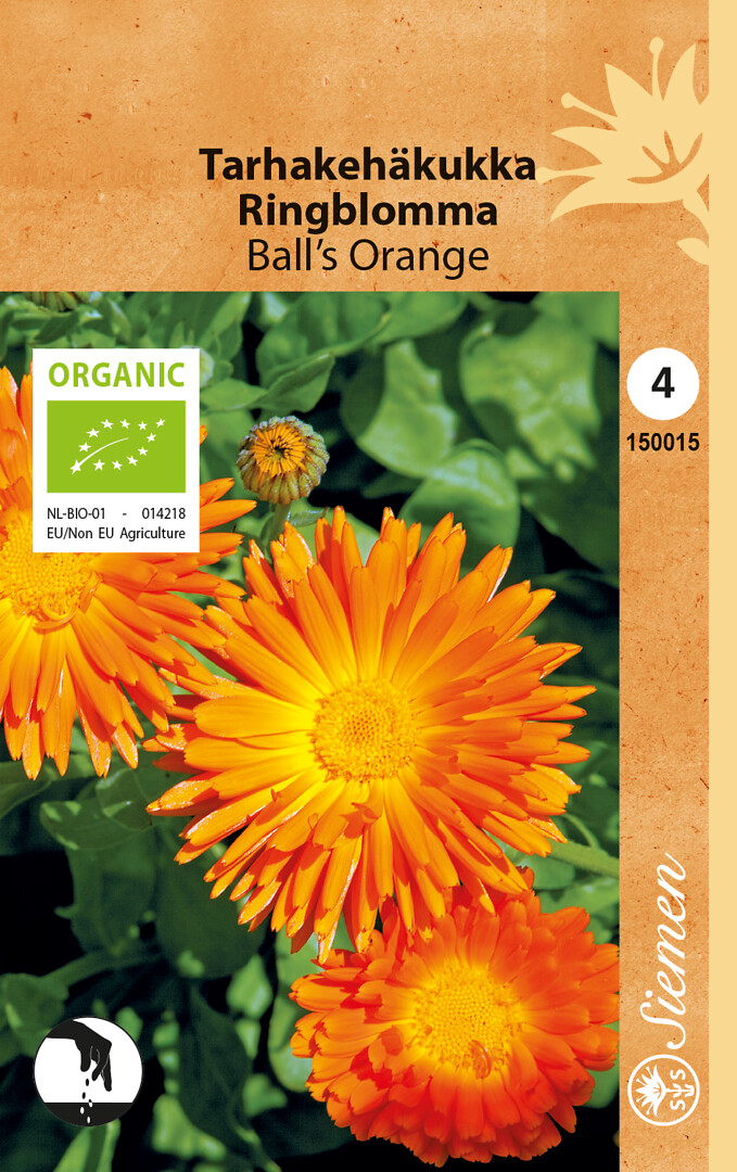 Luomu kehäkukka Ball's Orange