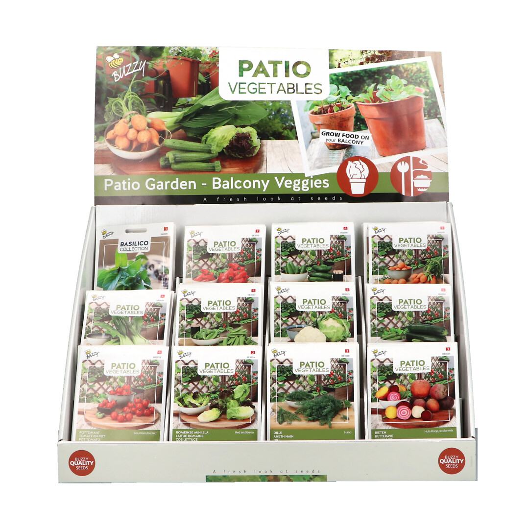 Kassadisplay Patio Vegetables 12x10