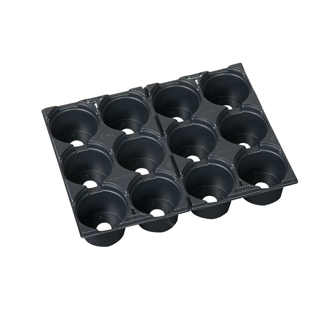 TEKU TP 2836-9 AZ /12-6, myyntialusta 12x9cm ruukulle harma 3680 kpl