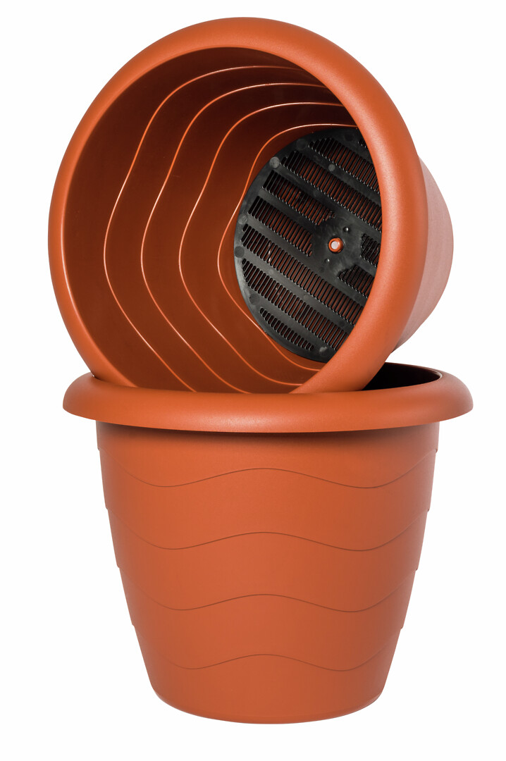 Lugano 45 cm altakasteluruukku terrakotta