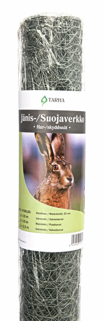 Jänis- ja suojaverkko galvanoitu 1,20 x 10 jm
