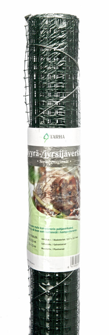 Myyrä- ja jyrsijäverkko muovitettu 1,2 x 2,5 m