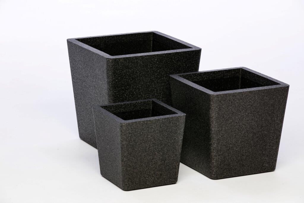 Termoruukku Conical, 3 ruukun setti, musta