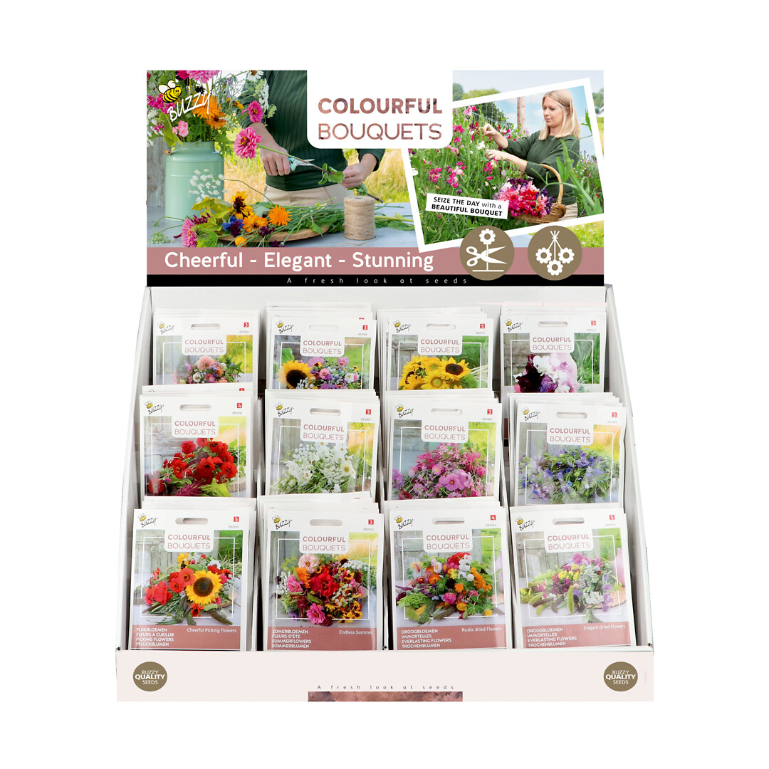 Kassadisplay Colorful Bouquets 12x10
