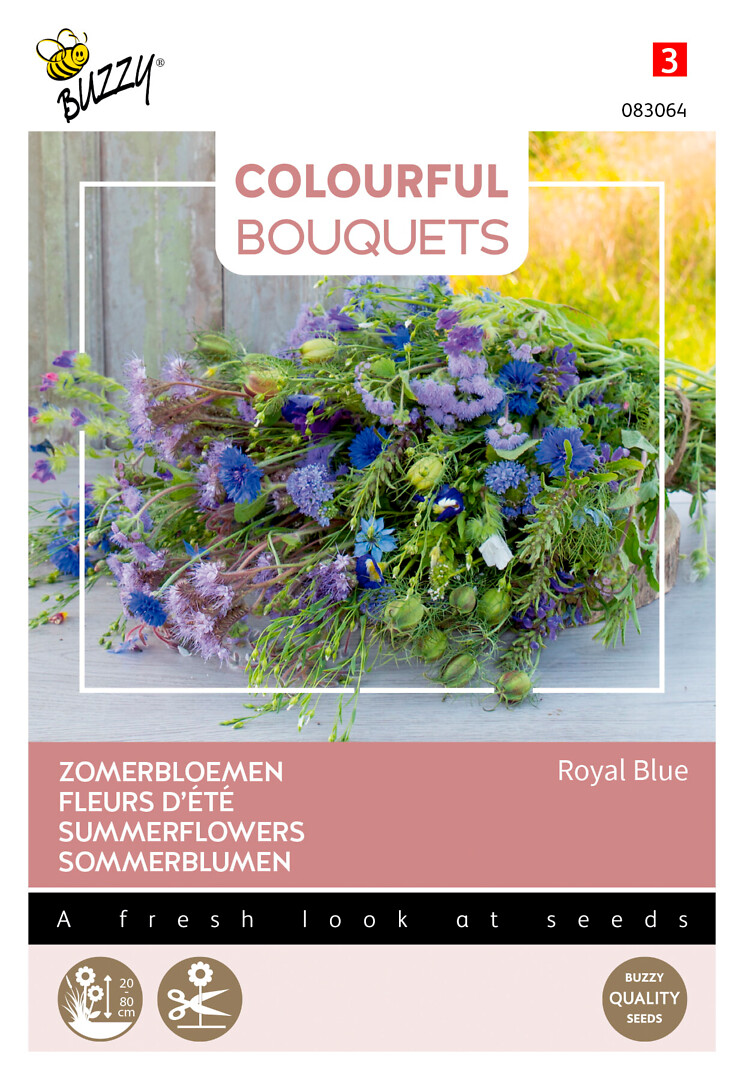 Colorful Bouquets Royal Blue