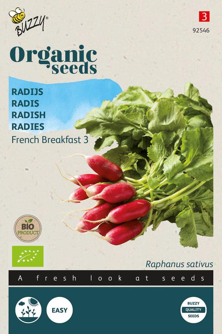 Organic retiisi French Breakfast 3