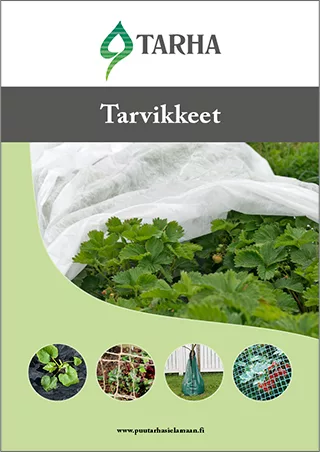 Tarha tarvikkeet -esite