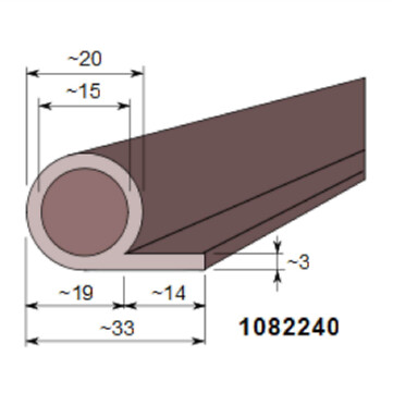 P-tiiviste 20/15 x 33/14 mm