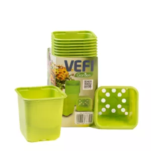Muoviruukku 8 x 8 cm lime 20 kpl