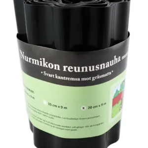 Nurmikonreunusnauha 20 cm x 9 m musta