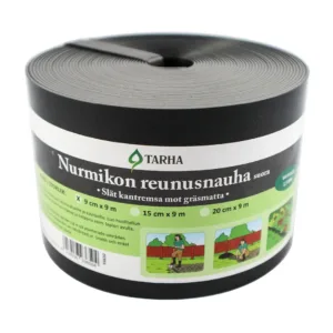 Nurmikonreunusnauha suora 9 x 9 cm musta