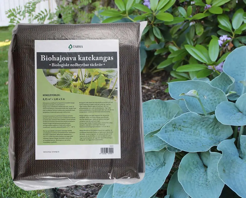 Biohajoava katekangas perennapenkissä