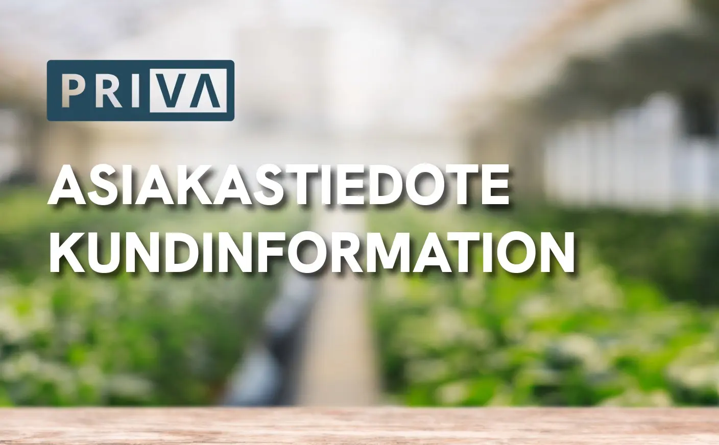 Asiakastiedote: Priva-päivystys